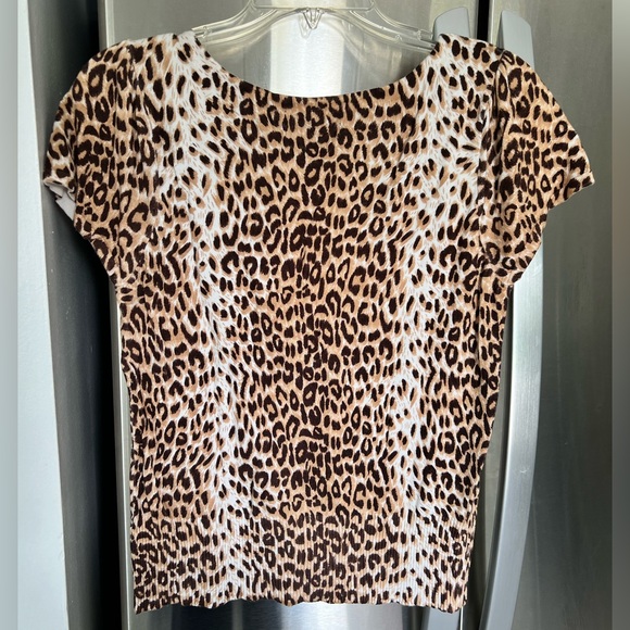 INC International Concepts Cheetah print, button up lightweight sweater.Size XL - Picture 2 of 5